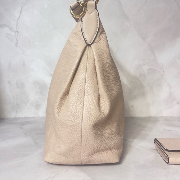 Michael Kors Sienna Large Hobo + Matching Wallet Pale Pink - Picture 5 of 11